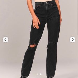 Abercrombie 90s Straight High Rise Jean Curve Love